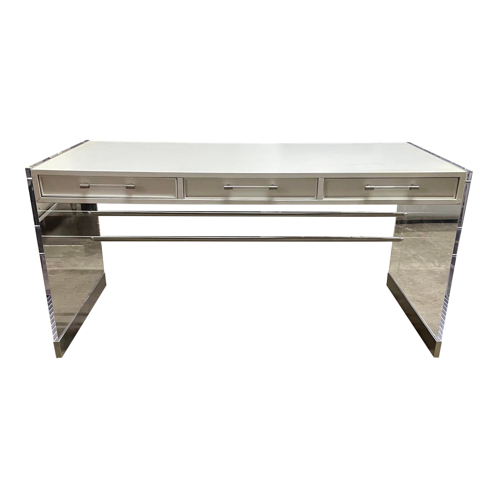 Vanguard Furniture Miy White Frost, Brush Nickel & Acrylic Berkley