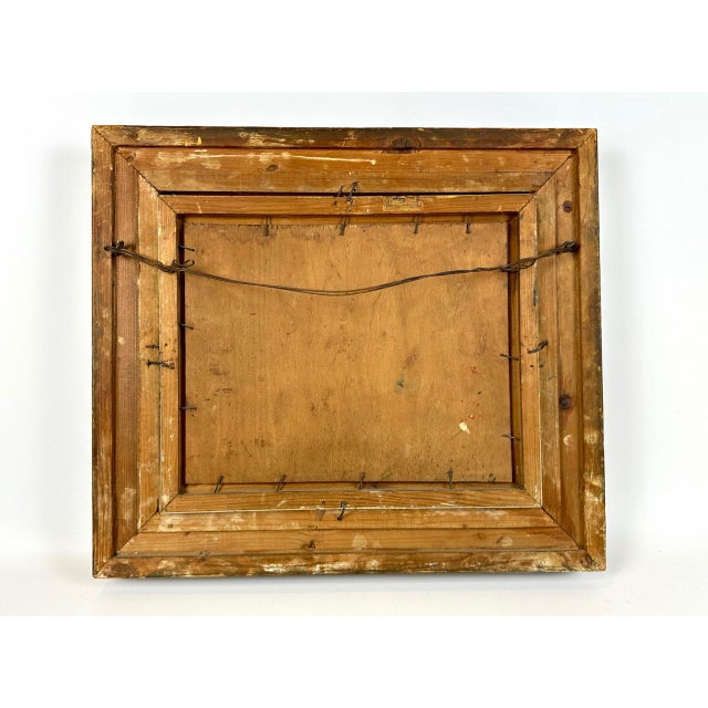 Hersmann, Dutch Landscape, Oil on Board, 1910s, Framed, in Flawless conditions. Designed 1890 to 1919 This piece has an...