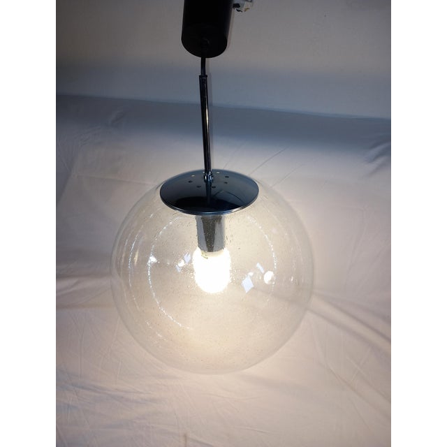 Large Bubble Glass Pendant Lamp from Glashütte Limburg, 1970s For Sale - Image 18 of 18