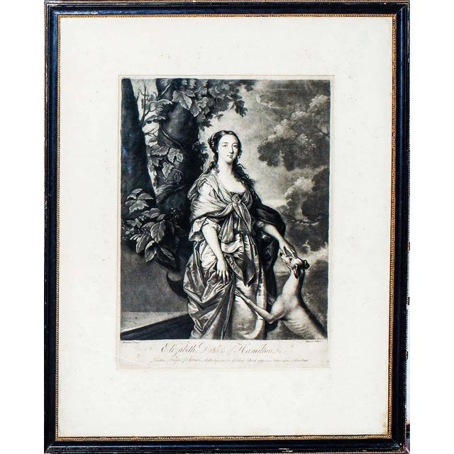 Beautiful portrait of Elizabeth Duchess of Hamilton, in very good conditions. Prov. Ederheimer Gallery N.Y. Private...