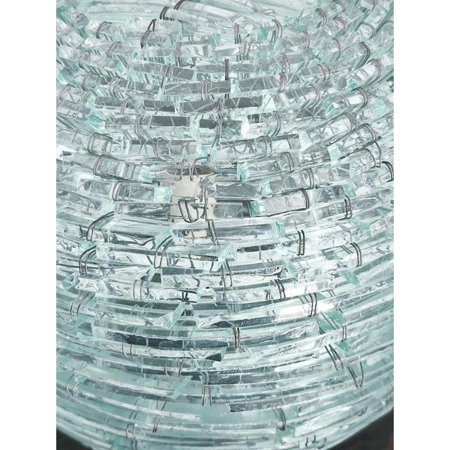 1960s Vintage Hand-Assembled Glass Tao Table Lamp, Italy, 1960s For Sale - Image 5 of 11