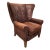 Leather Wingback Lounge Chair by Paul Robert For Sale - Image 13 of 13