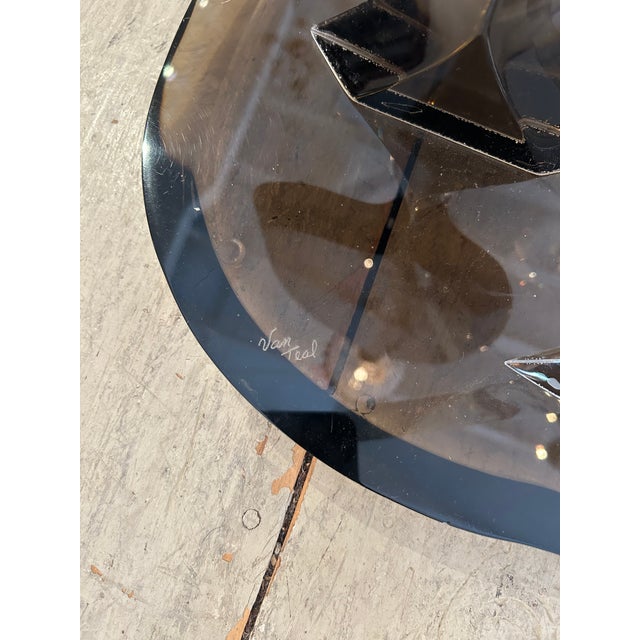 Van Teal Lucite Abstract Sculpture Signed Van Teal For Sale - Image 4 of 10