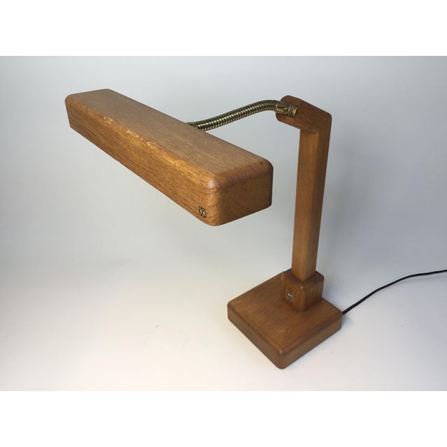 Vintage Desk Lamp in Wood with a Gooseneck from Kk Crèation, 1970s For Sale - Image 9 of 14