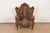 A gorgeous Italian Renaissance Revival or Baroque style throne chair or lounge chair In the manner of R.J. Horner & Co....