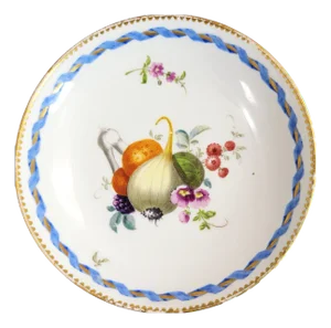 Marcolini Porcelain Saucer with Blue Ribbon Border from Meissen, 17741814