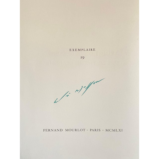 Printmaking Materials André Masson, French Abstract Surrealist Lithograph Andre Masson Mourlot Paris Limited Edition, 1961 For Sale - Image 7 of 7