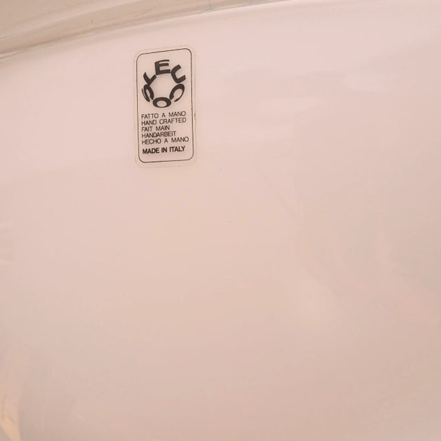 Wall sconce lamp by Leucos for Murano. Dimensions: Diameter 57 cm Depth 26 cm This piece has an attribution mark, I am...