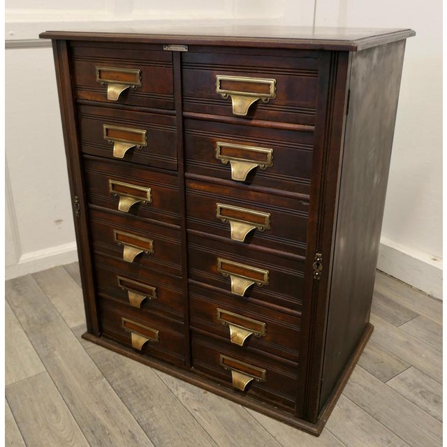 Barristers Wellington Filing Cabinet attributed to Shannon, 1900s For Sale - Image 14 of 15