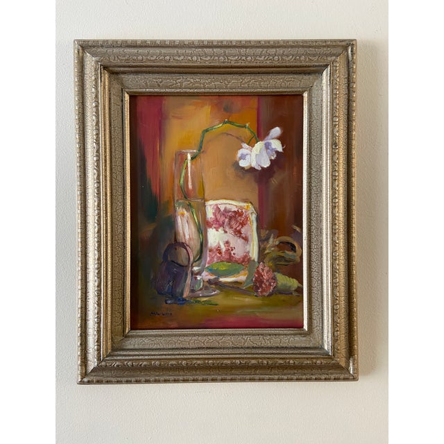 2020s Contemporary Impressionistic Original Flower Still Life Oil Painting by Marina Movshina For Sale - Image 5 of 7