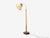 1950s 1950s Swedish Modern, Floor Lamp, Oak, Ebonized Wood, Suede For Sale - Image 5 of 13