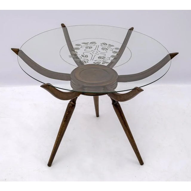 Mid-Century Modern Mid-Century Modern Spider Coffee Table by Carlo De Carli, Italy, 1950s For Sale - Image 3 of 7