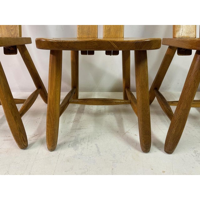 Oak Dining Chairs by De Puydt, 1960s, Set of 4 For Sale - Image 18 of 18