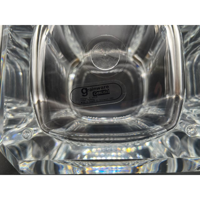 1990's Acrylic Regal Ice Bucket by Grainware and Us Acrylic Tongs