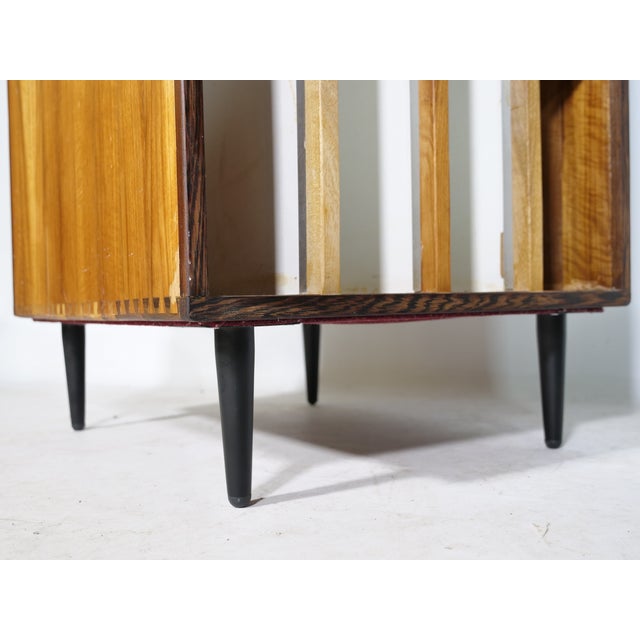 1960s Mid-Century Modern Document Vinyl LP Chest of Drawers in Cherry, 1960s For Sale - Image 5 of 14