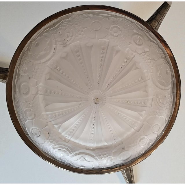 Art Deco Chandelier by Muller Frères, 1930 For Sale - Image 12 of 18