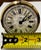 Vtg. Elgin Alarm Clock Germany Mother of Pearl Dial Solid Brass Accents Mechanical Wind Works For Sale - Image 9 of 10