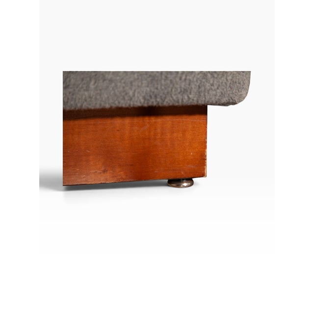 Dark Gray Pair of Modern Hollywood Ottomans by Ralph Lauren Home For Sale - Image 8 of 8