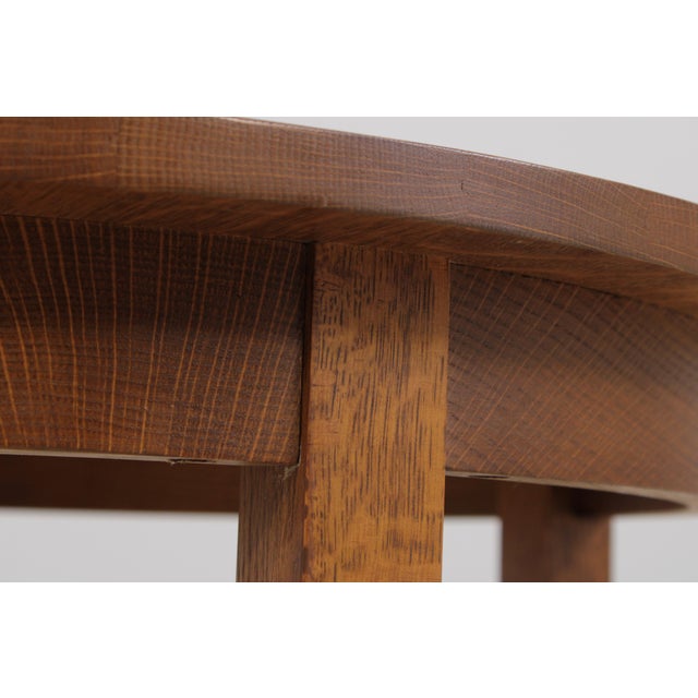 Stickley Mission Oak Arts & Crafts Round Lamp Table For Sale - Image 9 of 14
