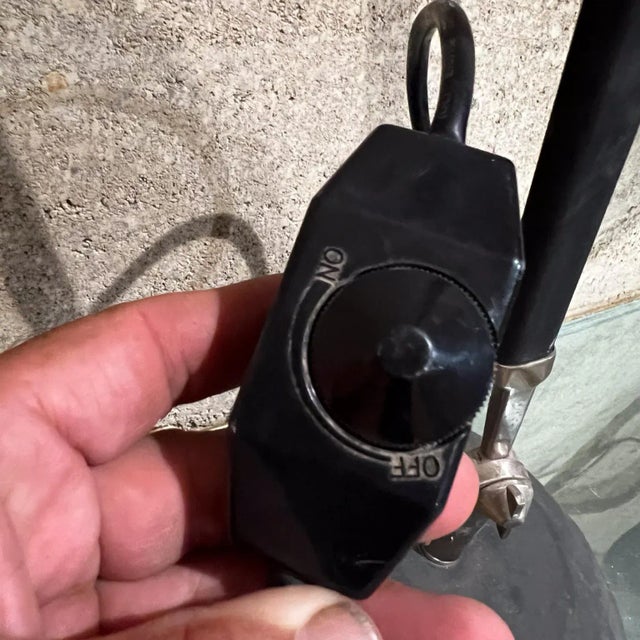 Metal Vintage Sculptural Modern Office Desk Lamp Black Tensor For Sale - Image 7 of 11