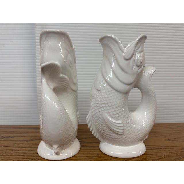 Gluggle Fish-Shaped Jugs, Pair For Sale In San Francisco - Image 6 of 12