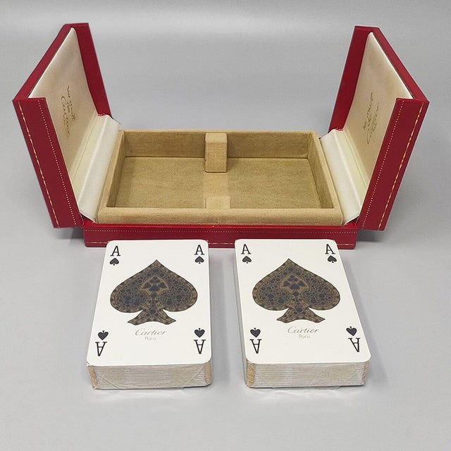 1970s Vintage Playing Cards Box from Cartier, 1970s, Set of 3 For Sale - Image 5 of 8