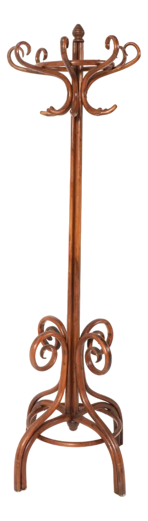 Art Nouveau Beech & Bentwood Hat and Coat Stand, 1900s