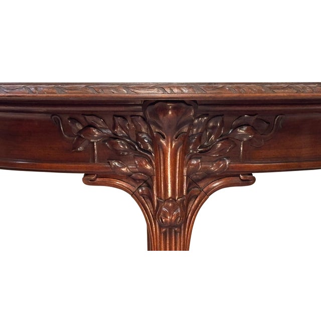 Louis Majorelle Louis Majorelle Art Nouveau Mahogany Center Table, France Circa 1900 For Sale - Image 4 of 9