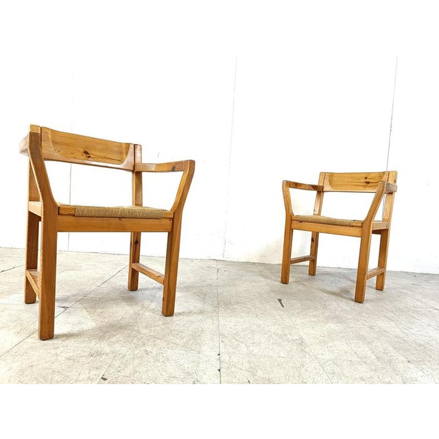 Vintage Scandinavian Pinewood Dining Chairs from GM Mobler, 1960s, Set of 5 For Sale - Image 10 of 13