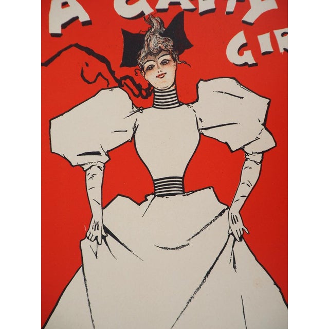 Dudley Hardy, A Gaiety Girl, 1895, Original Lithograph For Sale - Image 8 of 9