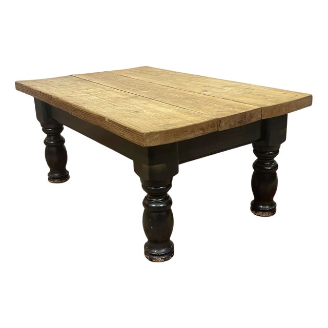 English Fir Coffee Table, 1950s For Sale