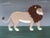 Contemporary 'Majestic Lion' Original Naive Style Animal Oil Painting by British Artist Matt Rix, Framed For Sale - Image 11 of 12