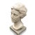 Aurelio Bossi, Bust of a Woman in White Marble, signed at the base on the front, with a modern pietra serena pedestal. The...