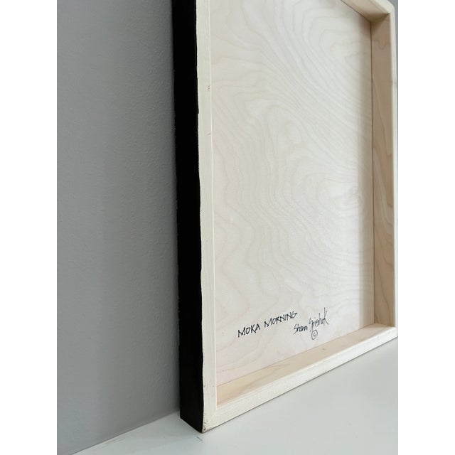 Original Oil Painting Folk Art Early American "Moka Mornings" by Shann Spishak For Sale - Image 4 of 6