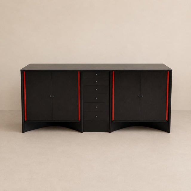Mid-Century Modern Vintage Brera Sideboard by Piero De Martini for Cassina, 1980s For Sale - Image 3 of 7