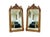 Beautiful set includes 2 mirrors with gold leaf details. At the top you can see gold leaf work that will remind you of...