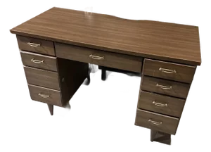 Vintage Mid Century Modern Wooden Desk