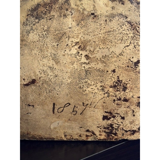 Antique 19th Century Plaster Cast French Half Bust Figural Retail Shop Sign For Sale - Image 10 of 12