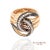 18k Solid Rose Gold Black and White Natural Diamond Ring For Sale - Image 4 of 10