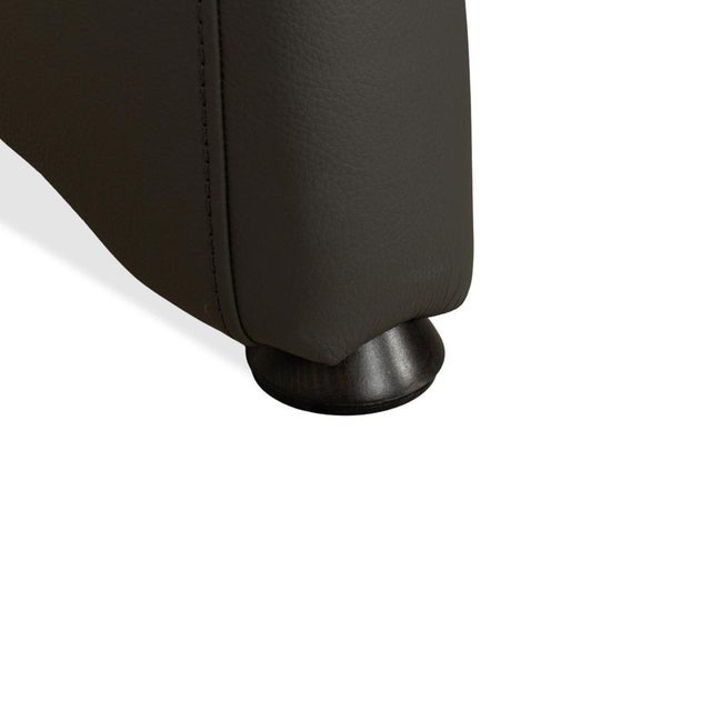 Varia 3-Seater Sofa in Gray Leather from Mondo For Sale - Image 4 of 13