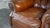 Restoration Hardware Churchill Cigar Leather Luxe Writer's Chair and Ottoman For Sale - Image 15 of 18