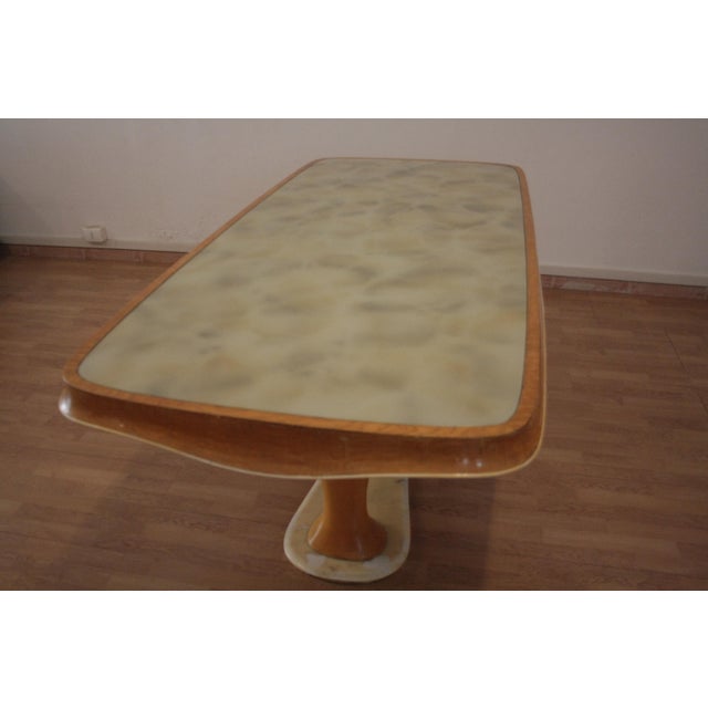 Metal Mid-Century Modern Table in Walnut by Vittorio Dassi, 1950s For Sale - Image 7 of 18