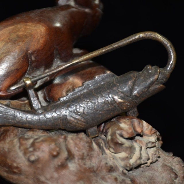 Mid 20th Century Brass Carp Figural Padlock / Trick Lock For Sale In Los Angeles - Image 6 of 9