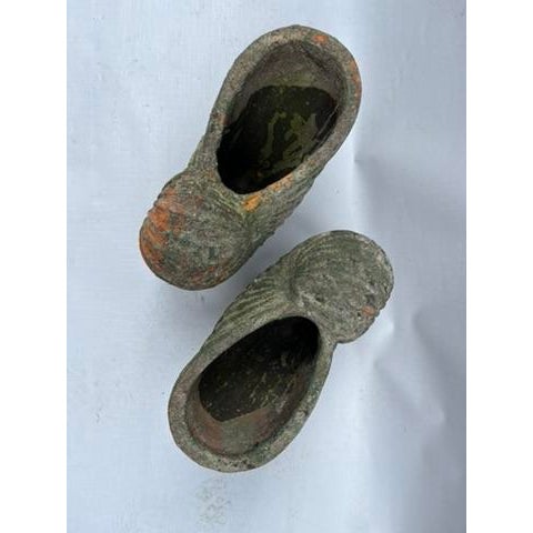 Terracotta Shell Planters a Pair For Sale - Image 10 of 11