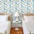 Schumacher Sample - Schumacher Vasily Wallpaper in Green & Blue For Sale - Image 4 of 5