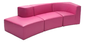 Pink Modular Sectional Sofa by Porada Arredi, 2000s, Set of 3