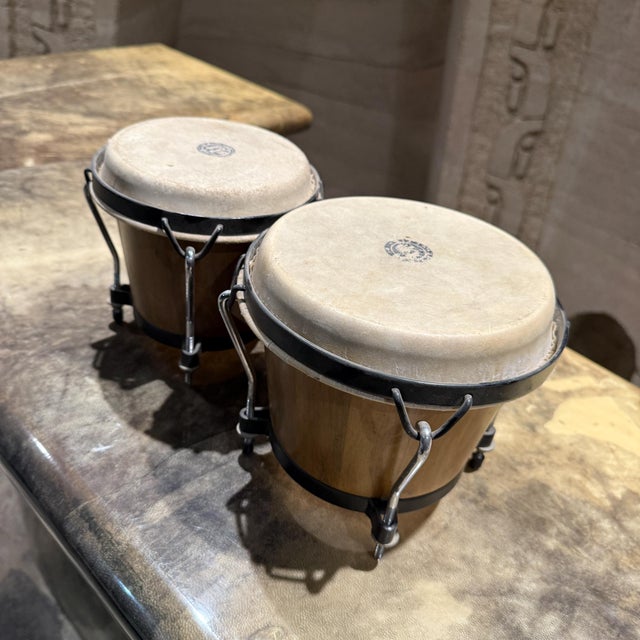 Lp (Latin Percussion) Cp Traditional Bongos in a Natural Wood Finish For Sale - Image 4 of 11