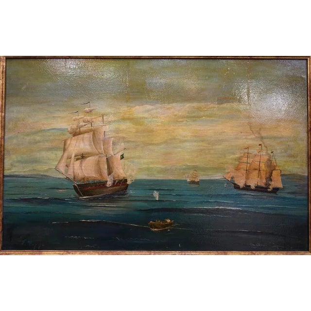 French Antique Oil on Canvas, 1700s For Sale - Image 15 of 17
