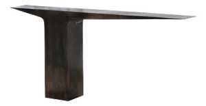 Black Patina Blade Console Tbale by Edge Design