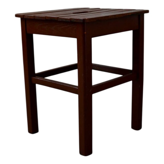 Rustic Wooden Farm Stool For Sale